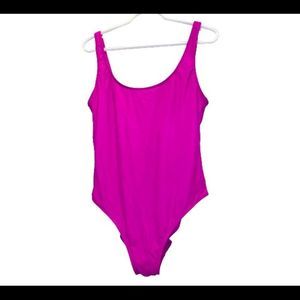 Hot Pink one piece vacation swimsuit